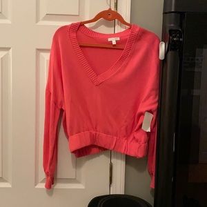NWT pink sweater
